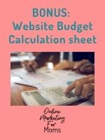 Website Budget Calculation Sheet